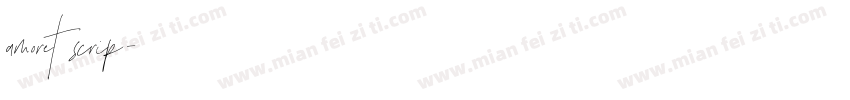 amoret scrip字体转换